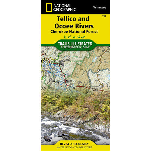 National Geographic  Tellico & Ocoee Rivers Cherokee National Forest Map