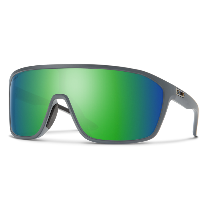 Smith Boomtown - Matte Cement Chomapop Polarized Green Mirror