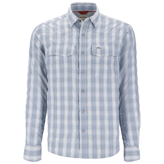 Simms Men's Big Sky LS Shirt Bimini Blue Image 01