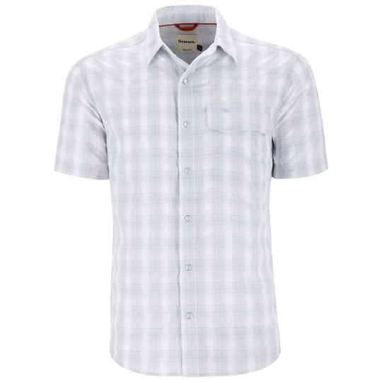 Simms Men's Big Sky SS Shirt White Bimini Image 01