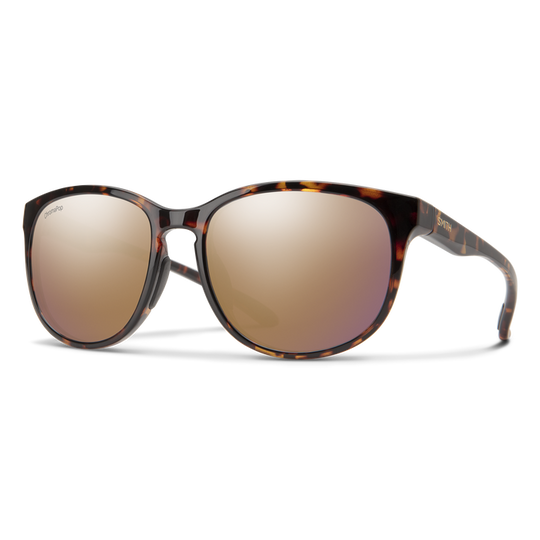 Smith Lake Shasta - Tortoise ChromaPop Polarized Rose Gold Mirror