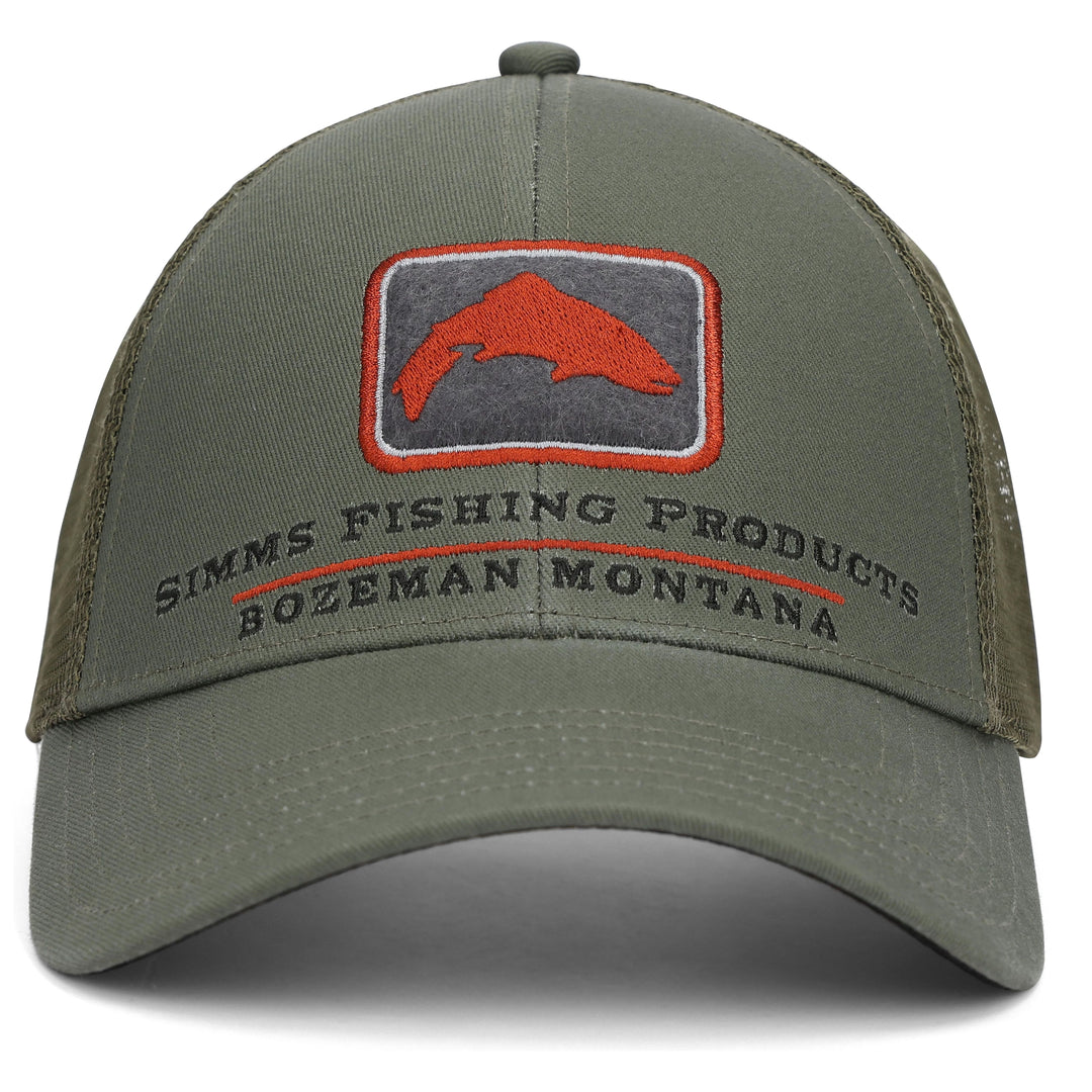 Simms Trout Icon Trucker Smokey Olive Image 01