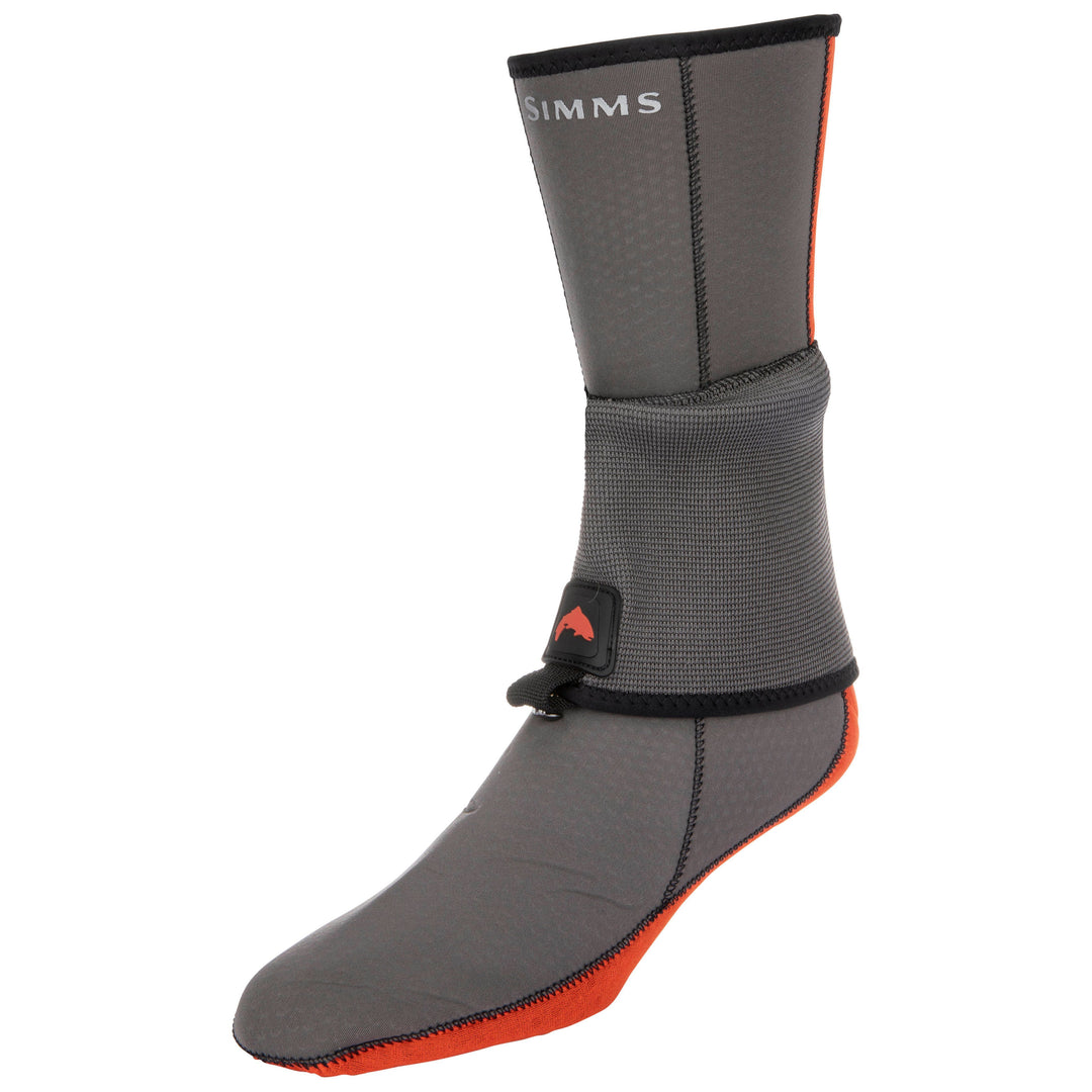 Simms Men's Flyweight Neoprene Wet Wading Sock Pewter Image 01