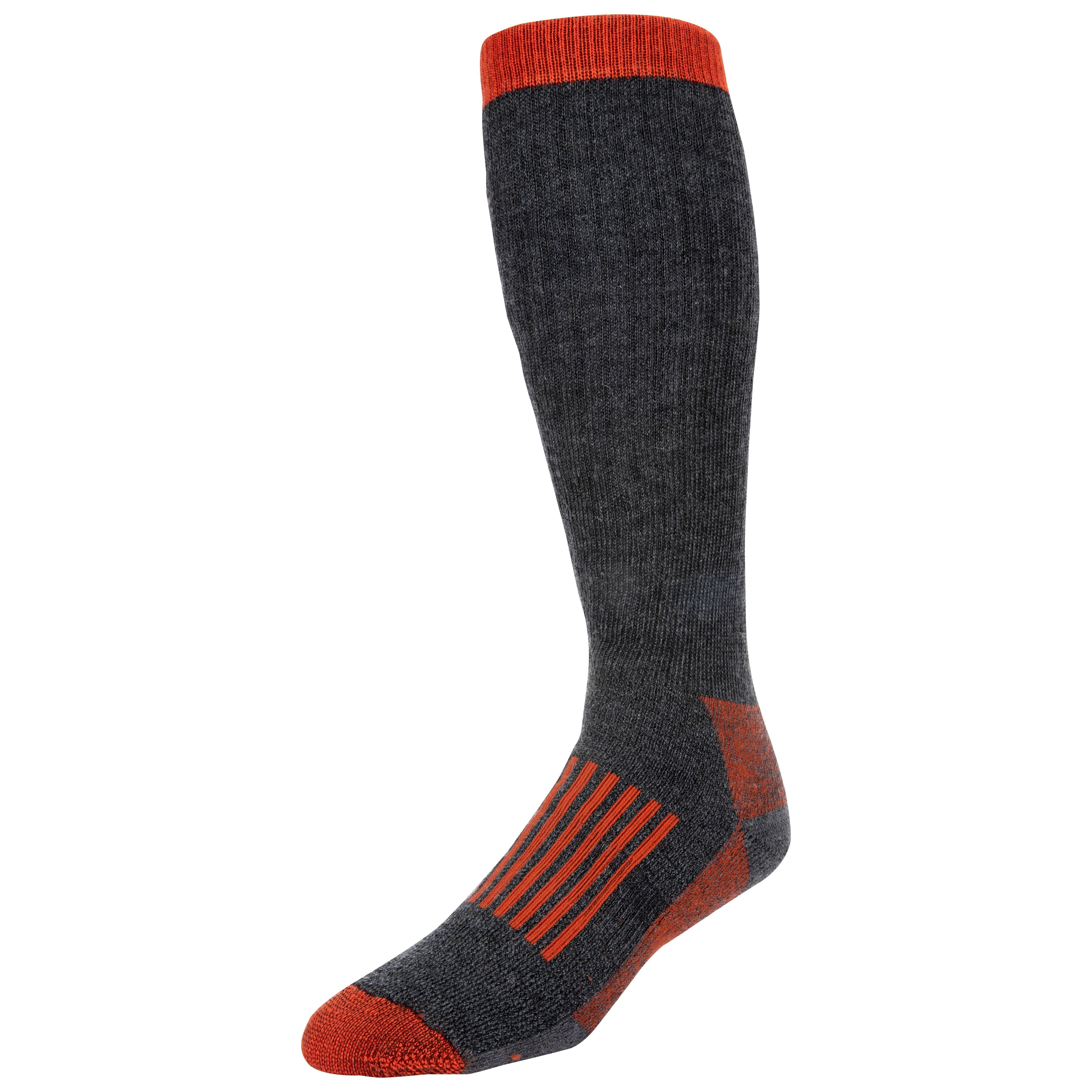Simms Men's Merino Thermal OTC Sock Carbon Image 01