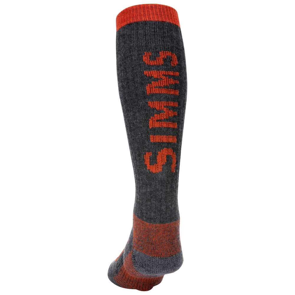 Simms Men's Merino Thermal OTC Sock Carbon Image 02