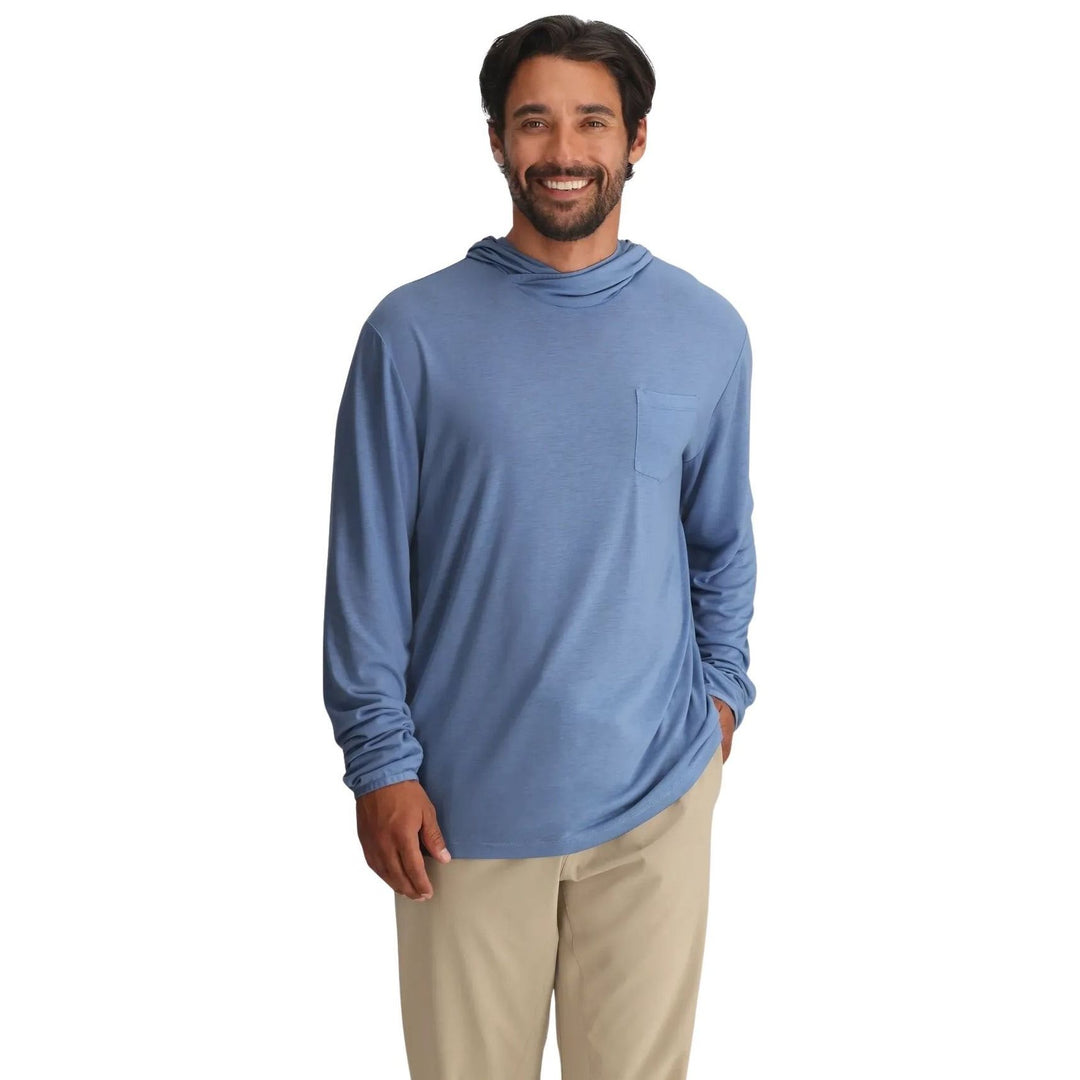 Free Fly Men's Bamboo Lightweight Hoodie Last Light Image 01