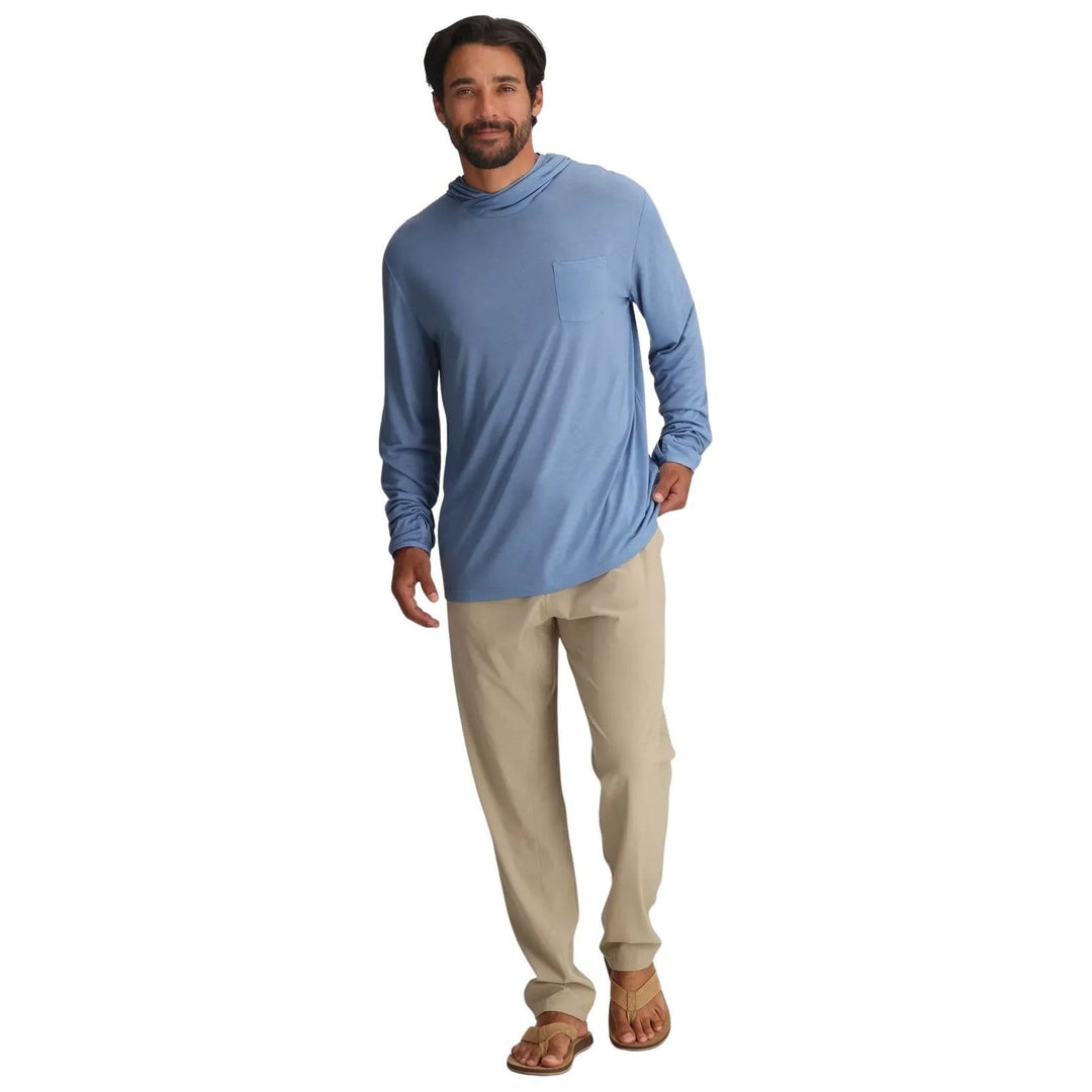 Free Fly Men's Bamboo Lightweight Hoodie Last Light Image 03
