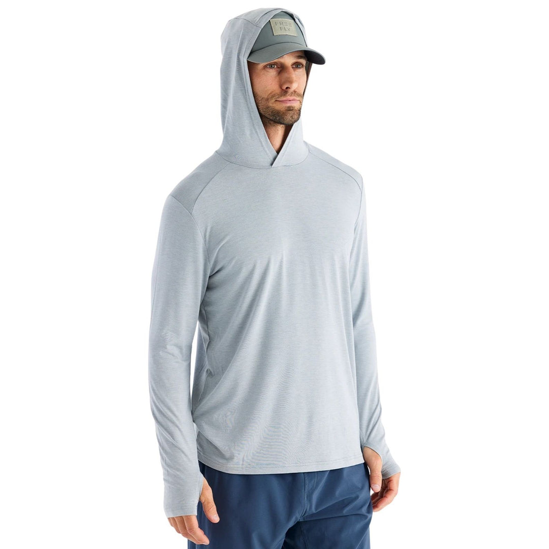 Free Fly Men's Bamboo Shade Hoodie Heather Aspen Grey Image 02