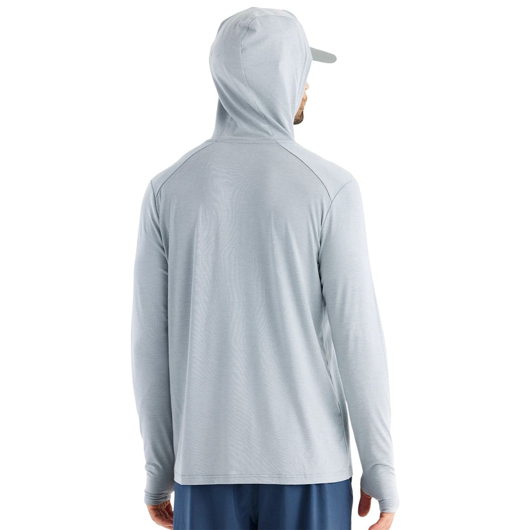 Free Fly Men's Bamboo Shade Hoodie Heather Aspen Grey Image 03
