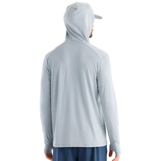 Free Fly Men's Bamboo Shade Hoodie Heather Aspen Grey Image 03