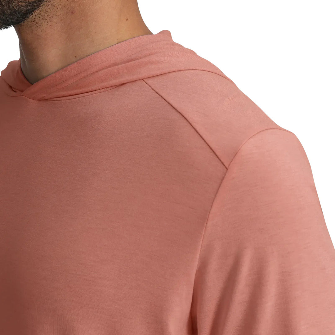 Free Fly Men's Bamboo Shade Hoodie Heather Red Clay Image 05