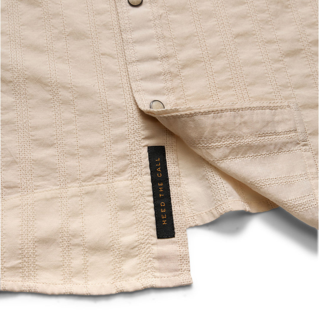 Howler Brothers H Bar B Snapshirt Eyelet Stripe : Off White Image 05