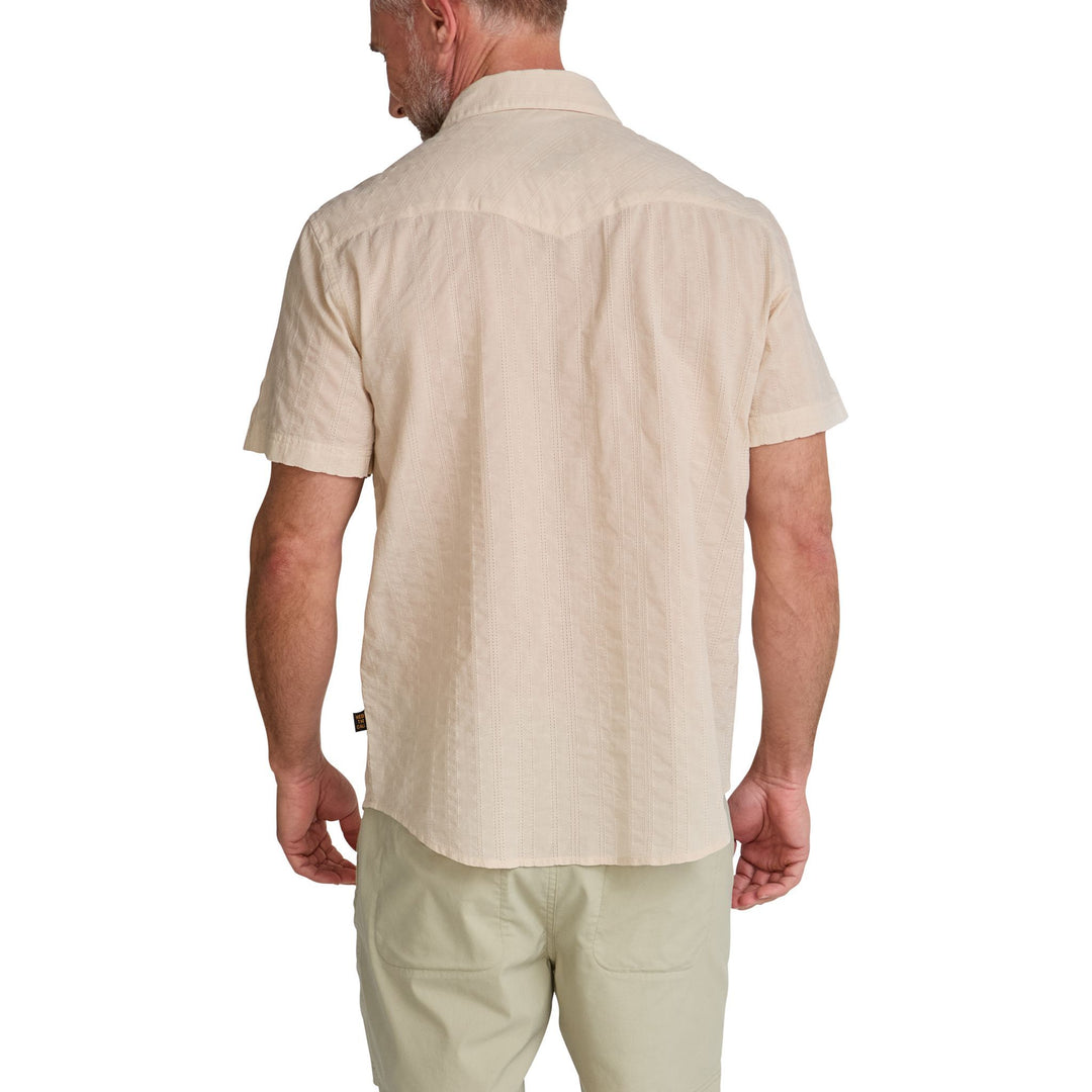 Howler Brothers H Bar B Snapshirt Eyelet Stripe : Off White Image 07