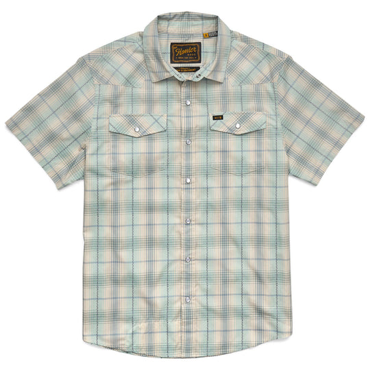 Howler Brothers H Bar B Snapshirt Prairie Plaid : Seafoam Image 01