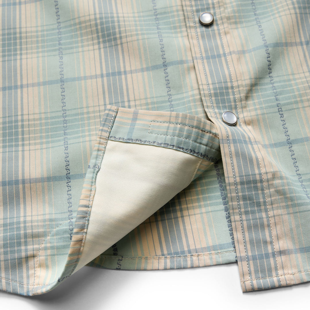 Howler Brothers H Bar B Snapshirt Prairie Plaid : Seafoam Image 05