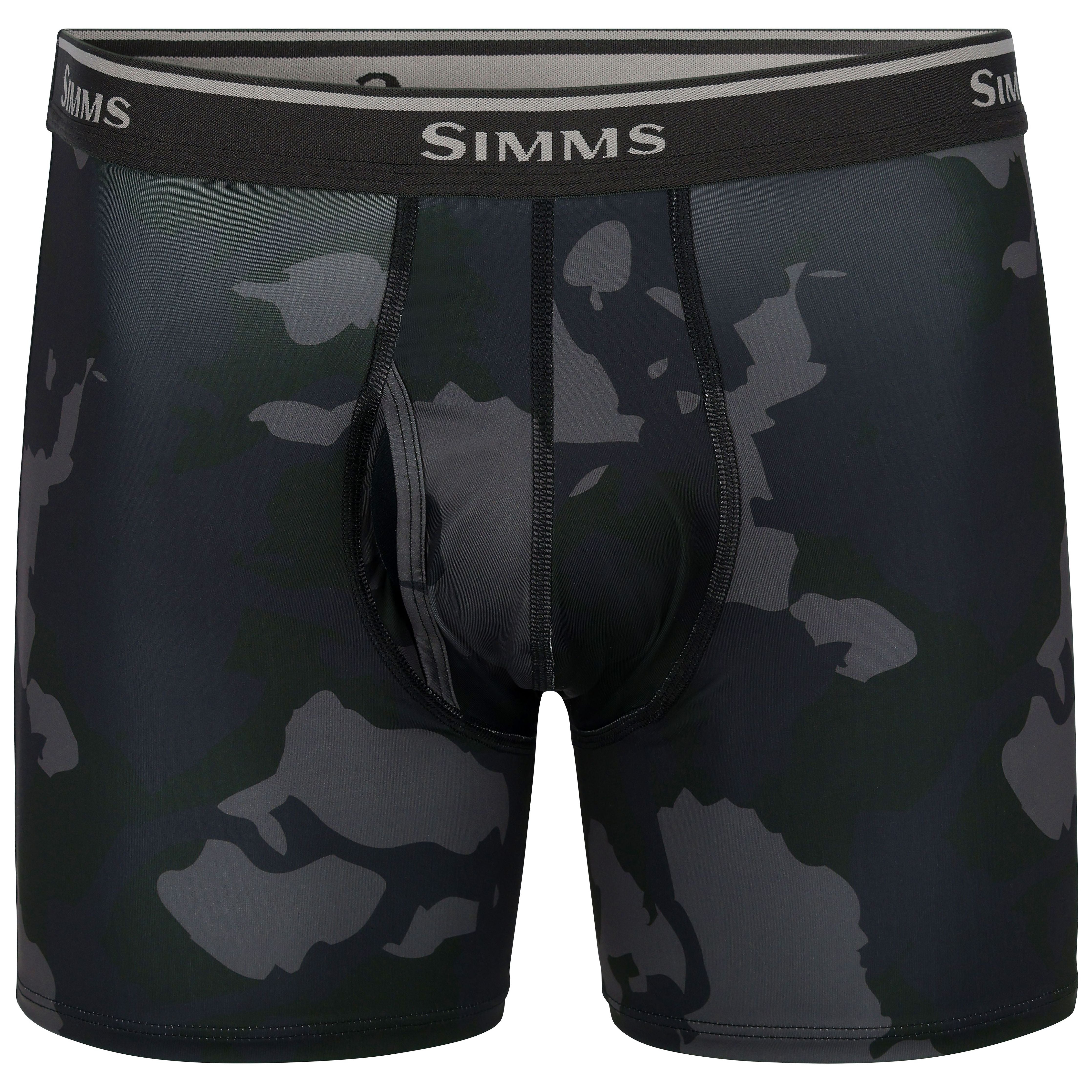 Simms Mens Boxer Briefs Regiment Camo Carbon 01
