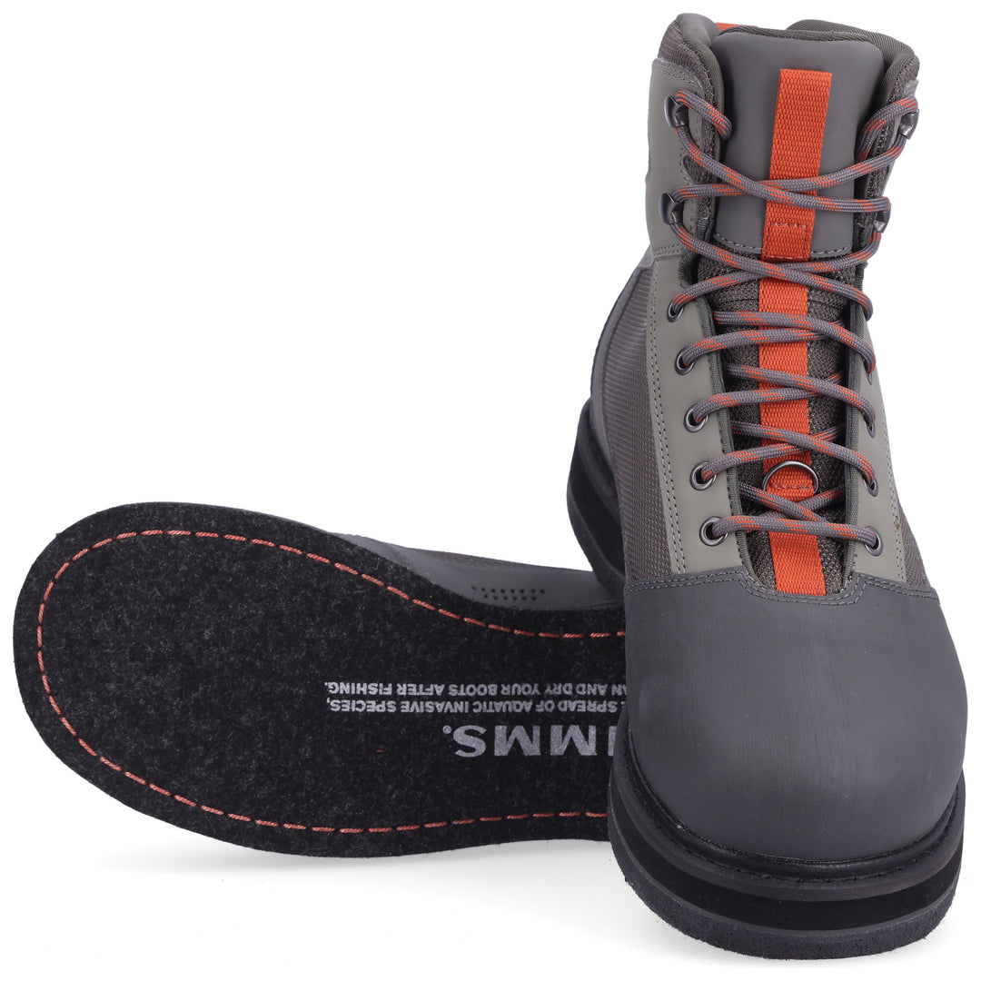 Simms Tributary Boot Felt Sole Basalt 33