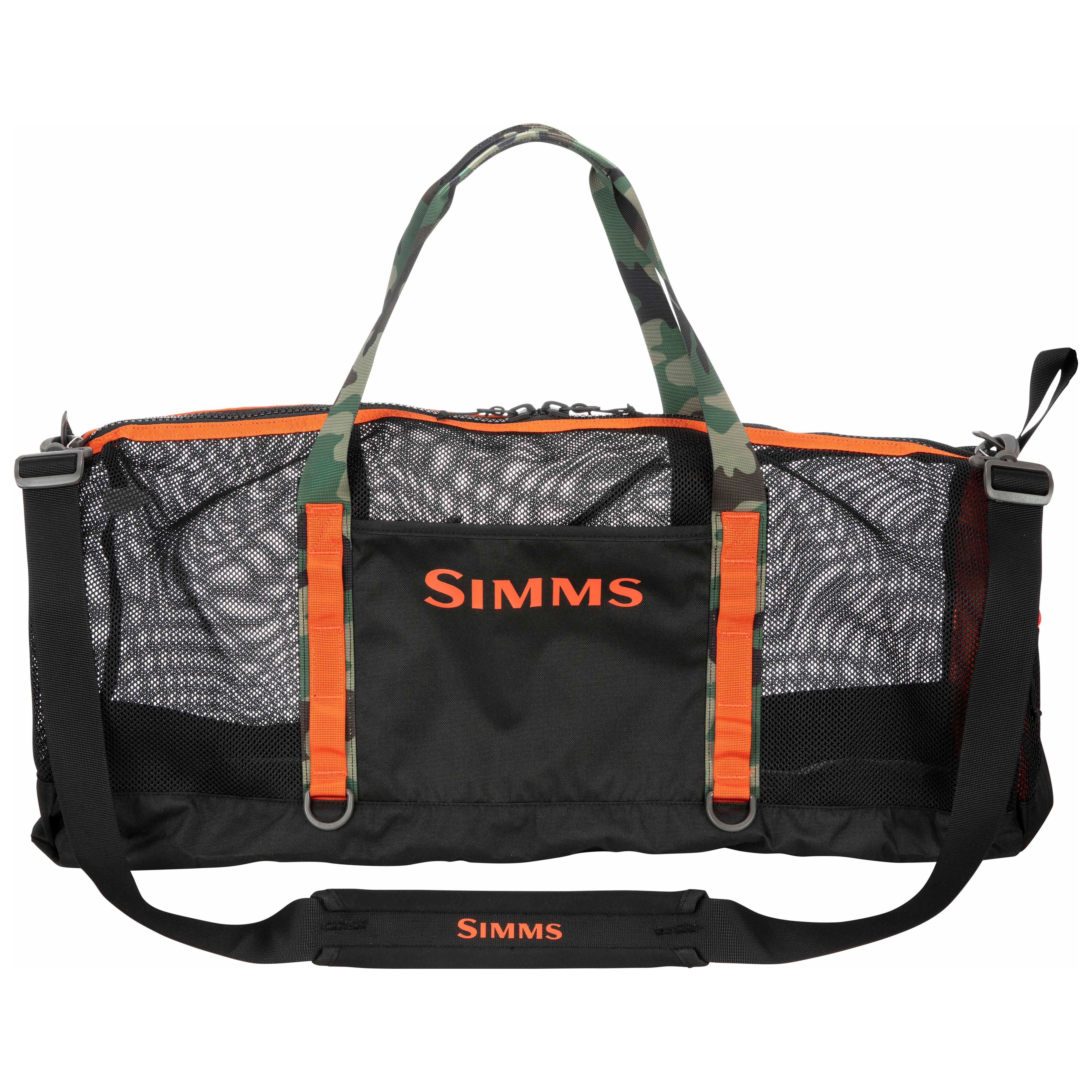 Simms Challenger Mesh Duffel - 60L Black Image 01