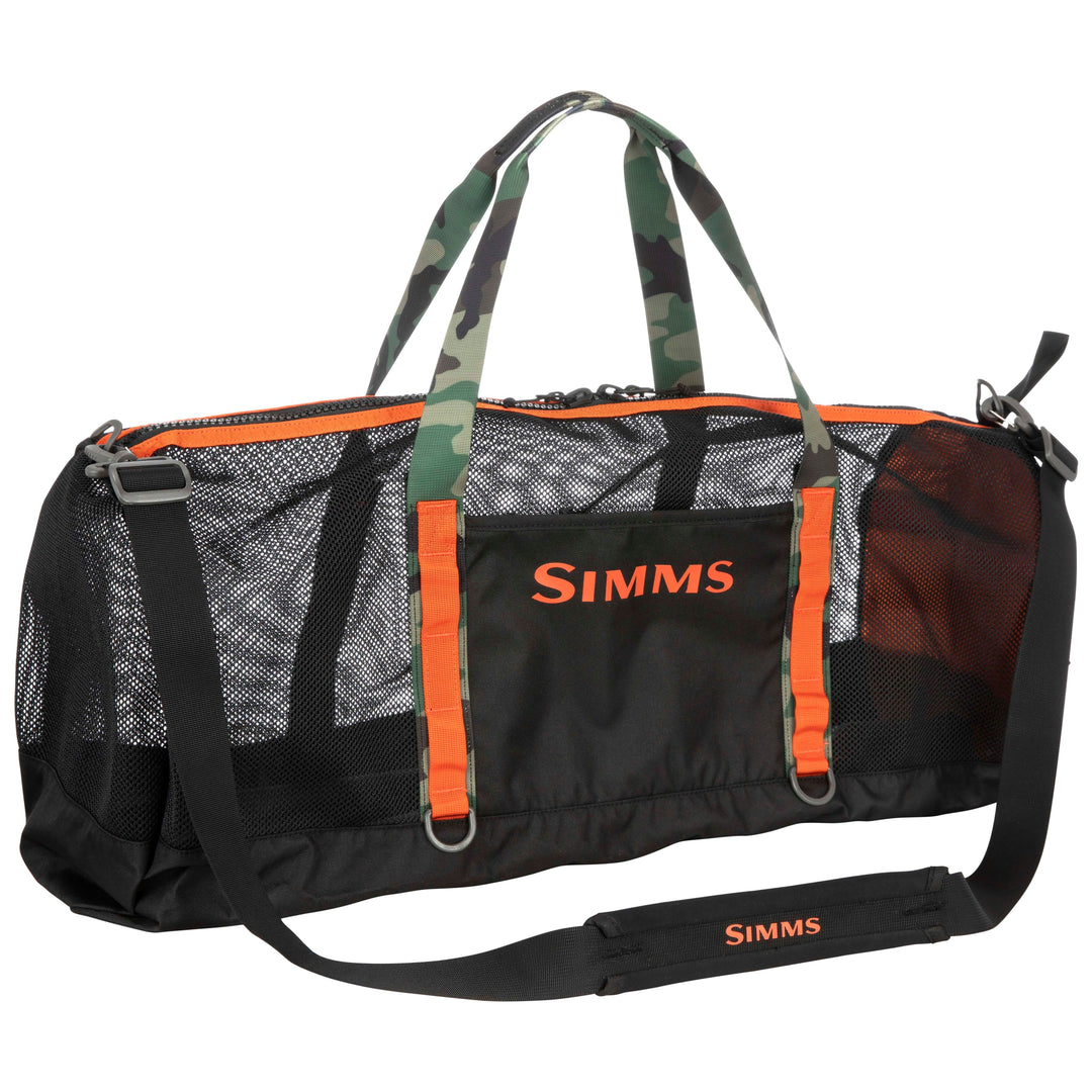 Simms Challenger Mesh Duffel - 60L Black Image 03