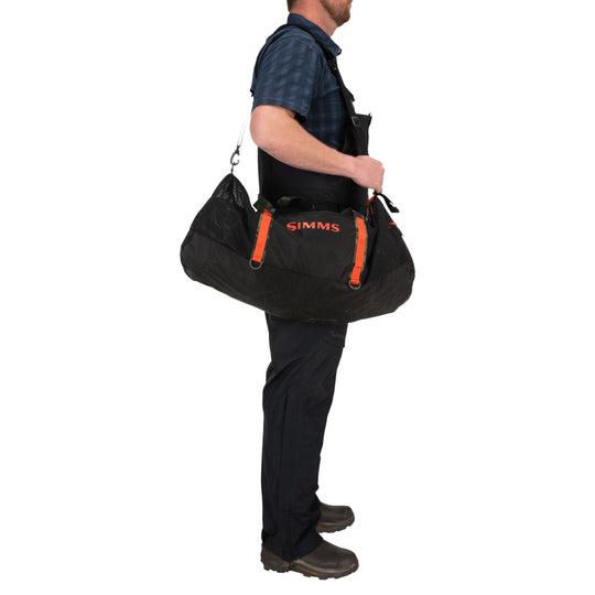 Simms Challenger Mesh Duffel - 60L Black Image 05