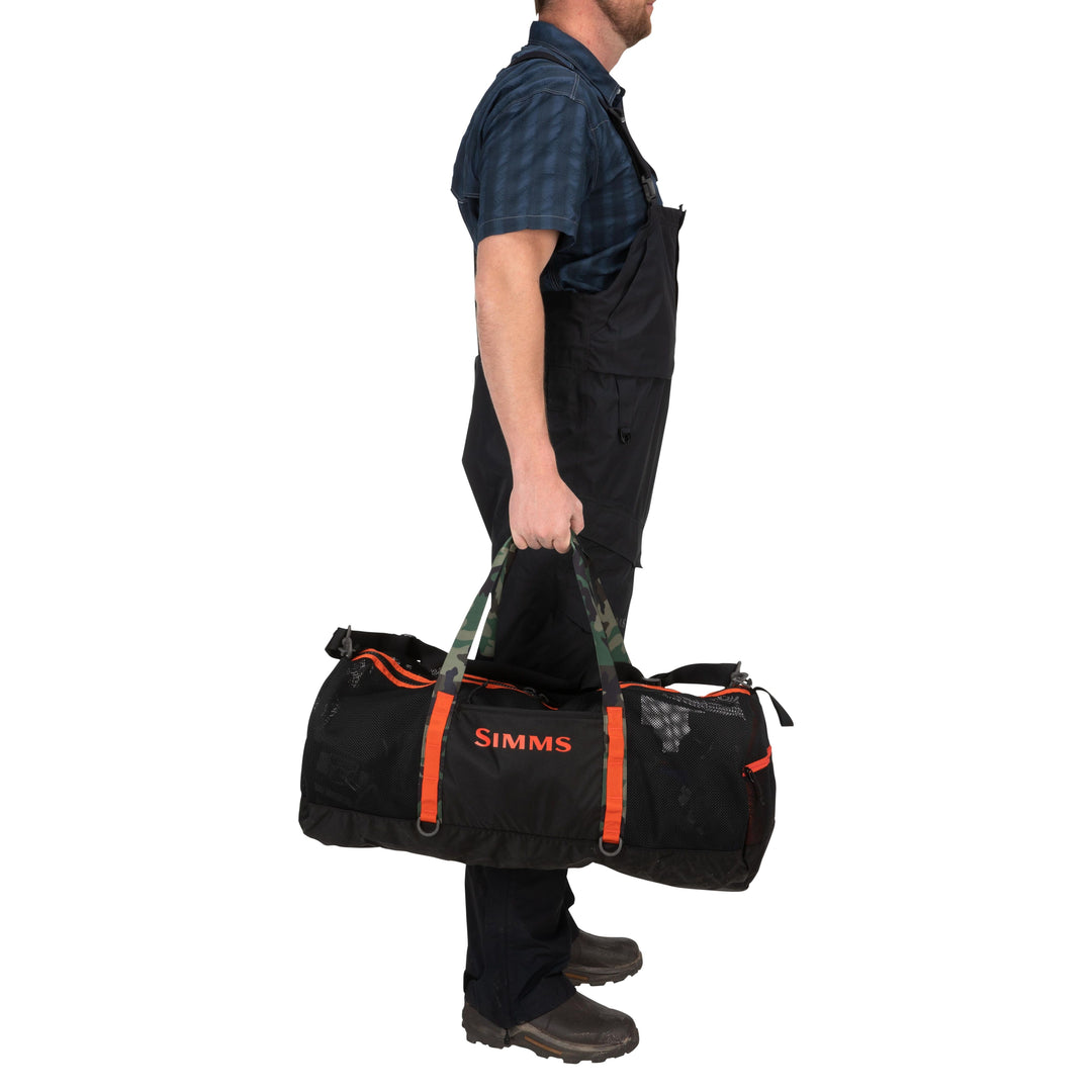 Simms Challenger Mesh Duffel - 60L Black Image 06