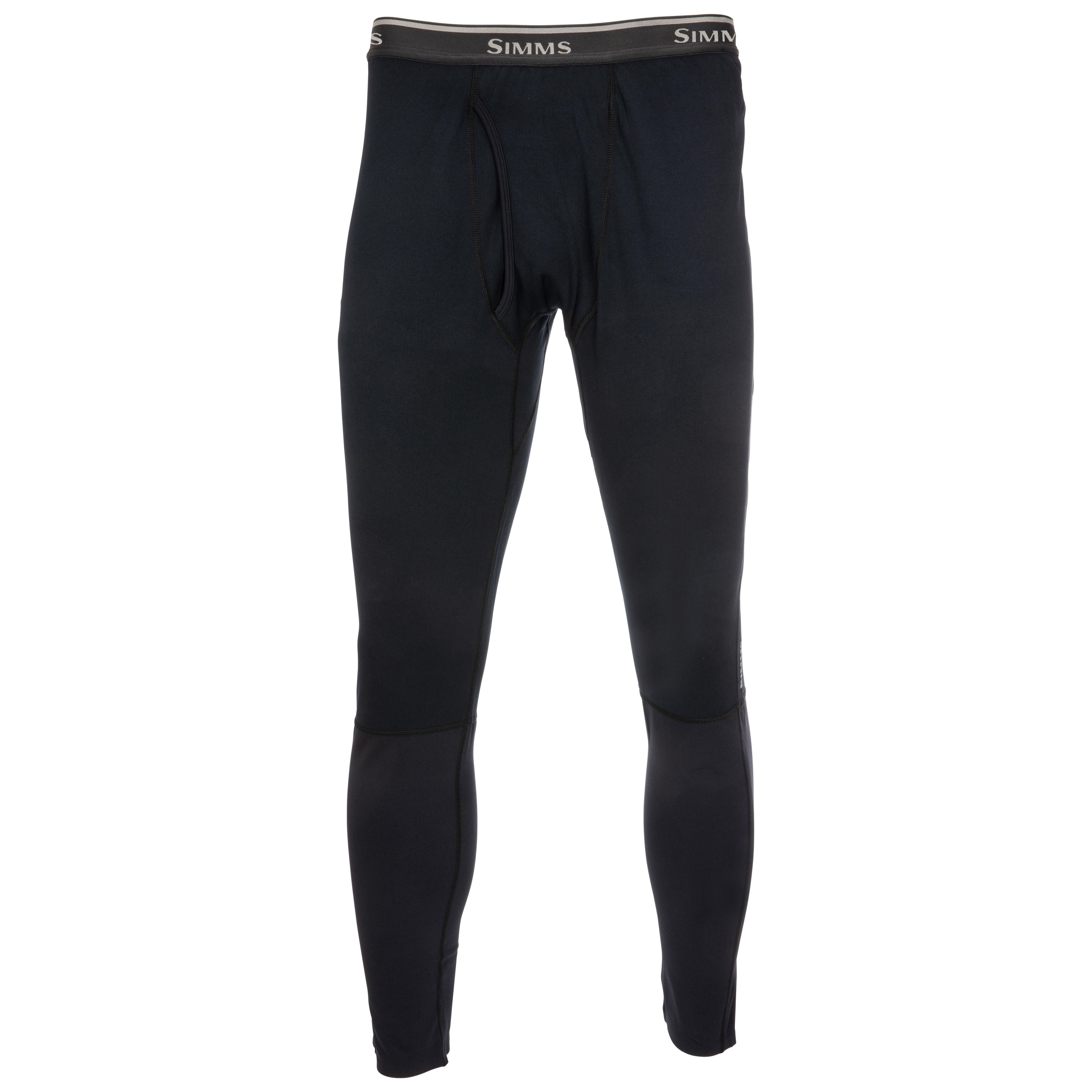 Simms Men's Heavyweight Baselayer Bottom Black Image 01