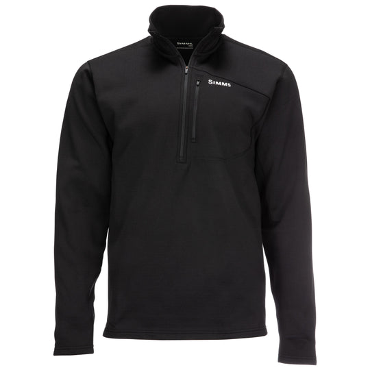 Simms Men's Thermal 1/4 Zip Top Black Image 01