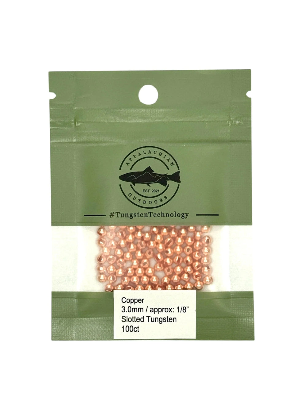 Appalachian Outdoors Slotted Tungsten Beads