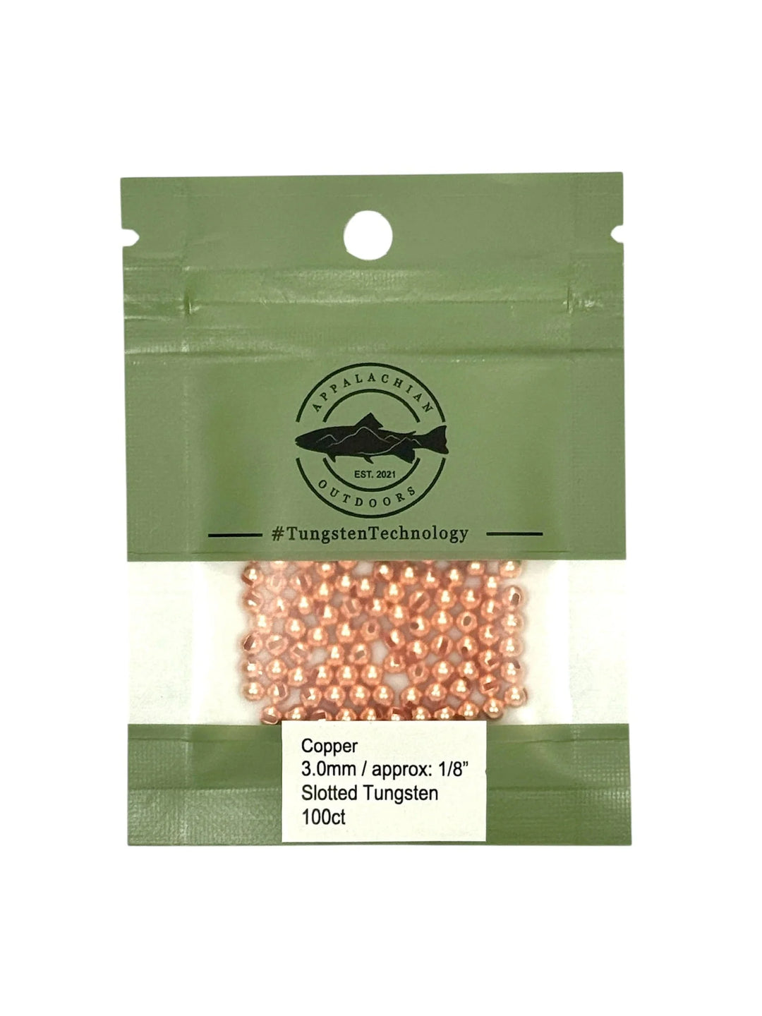 Appalachian Outdoors Slotted Tungsten Beads