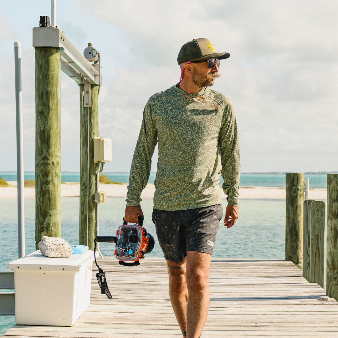 Howler Brothers Loggerhead Hoodie Pond Patterns : Mermaid Image 06