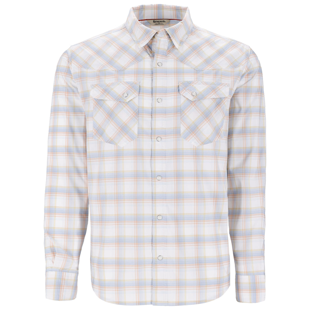 Simms Men's Brackett LS Shirt White Brackett Image 01