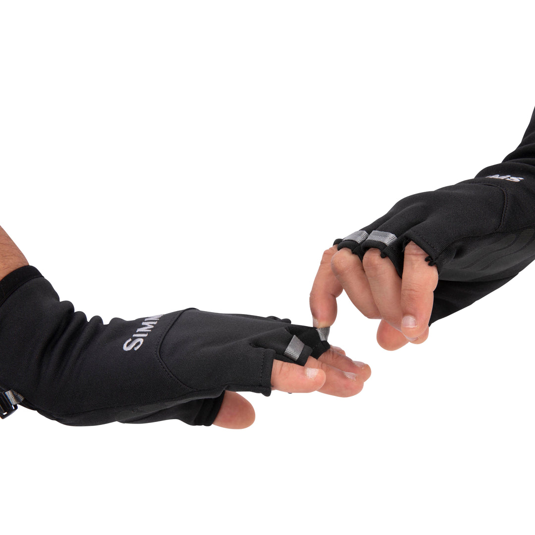 Simms Freestone Half-Finger Glove Black Image 08