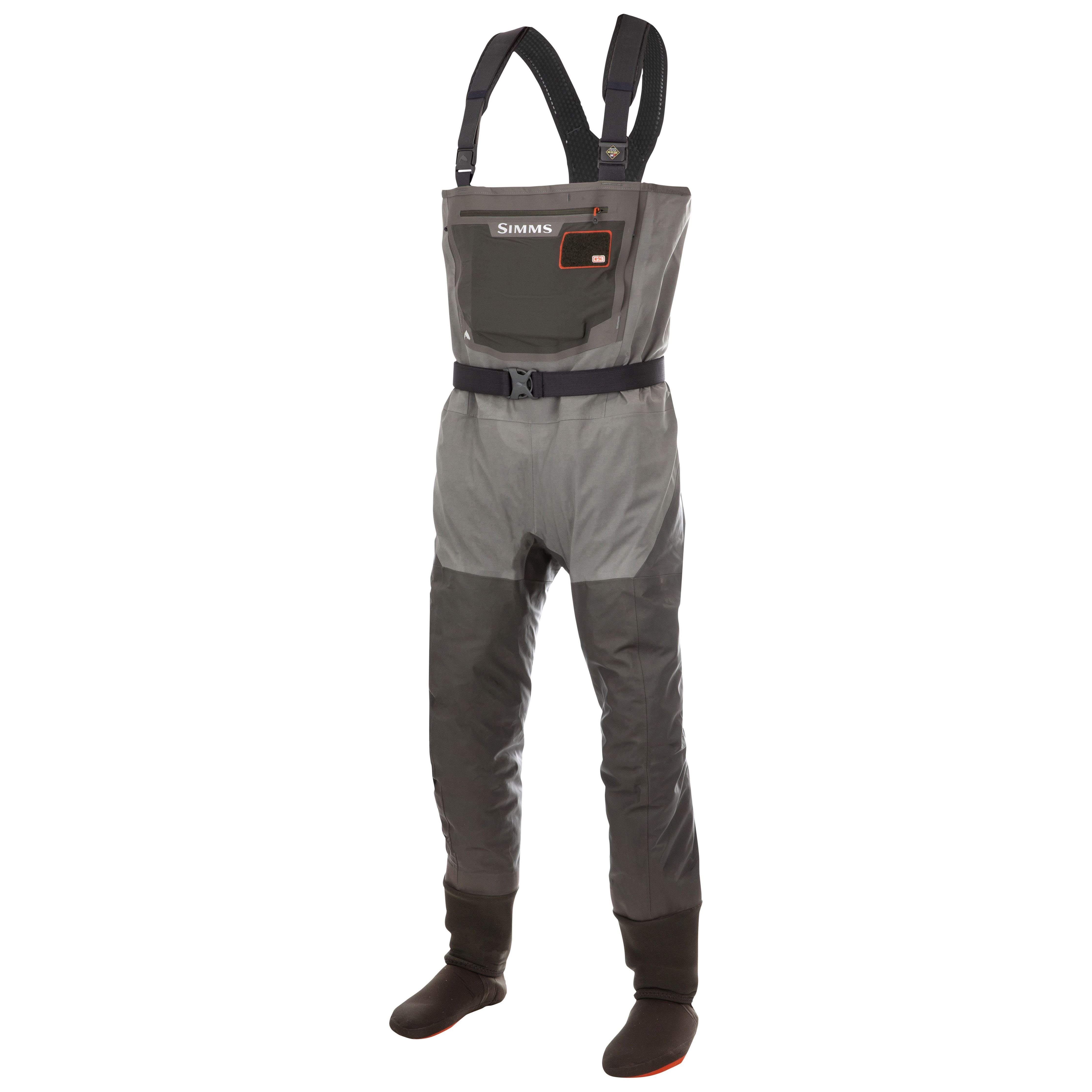 Simms Men's G3 Guide Stockingfoot Gunmetal Image 01