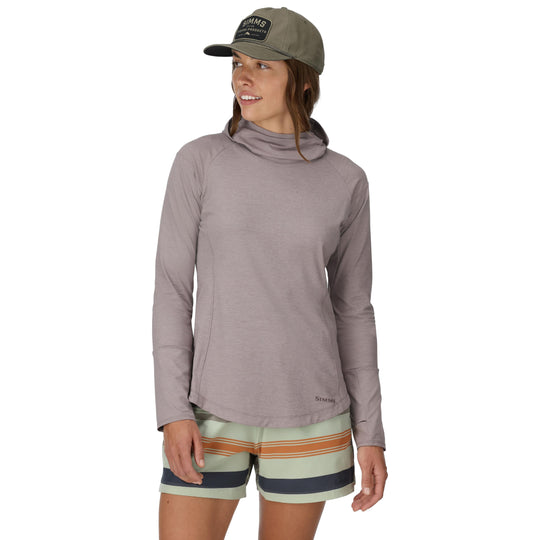 Simms Women's SolarFlex Cooling Hoody Heron Image 02