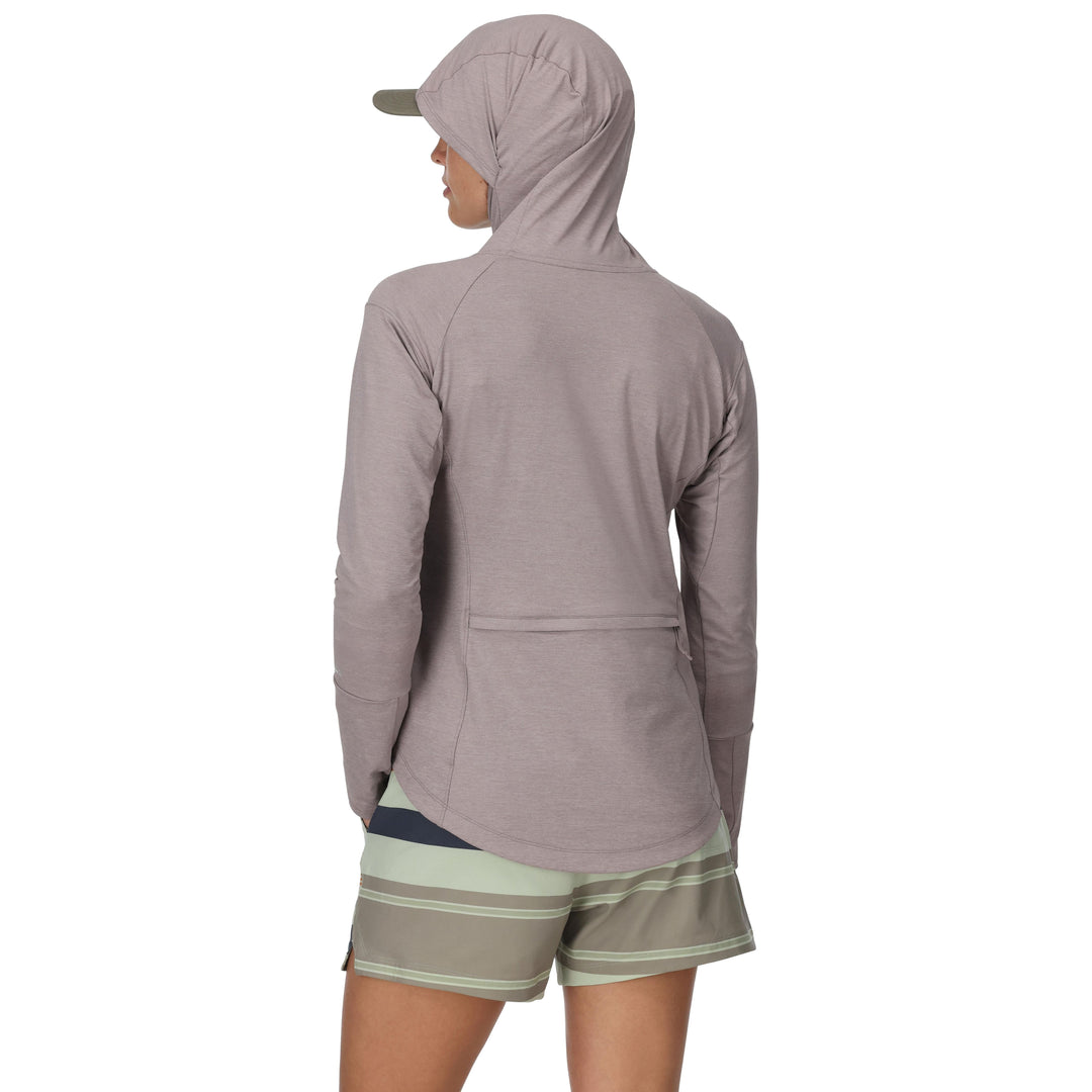 Simms Women's SolarFlex Cooling Hoody Heron Image 03
