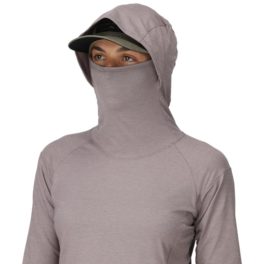 Simms Women's SolarFlex Cooling Hoody Heron Image 04