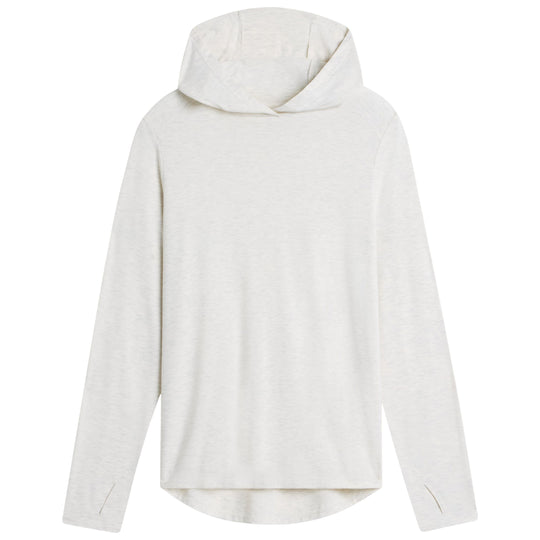 Free Fly Women's Bamboo Shade Hoodie II Off White Heather Image 01