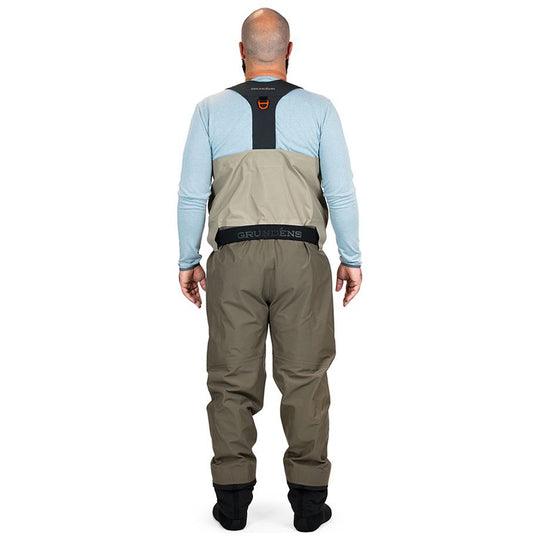 Grundens Men's Boundary Stockingfoot Wader Stone / Otter Image 04