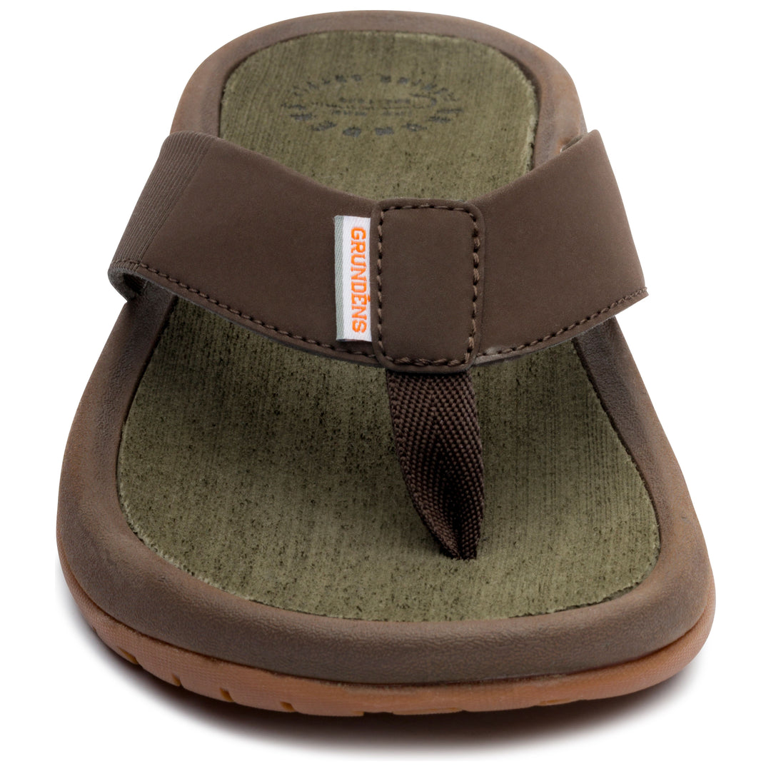 Grundens Men's Fishfinder Sandal Dark Brown Image 03