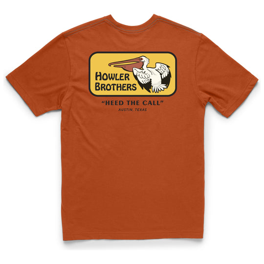 Howler Brothers Pelican Badge Select T Orange Image 01