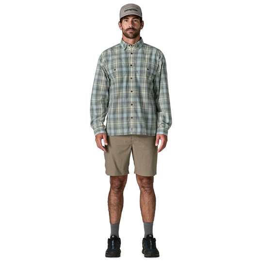 Patagonia Men's Long-Sleeved Island Hopper Shirt Longshore: Dyno White