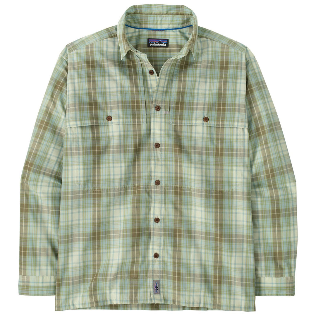 Patagonia Men's Long-Sleeved Island Hopper Shirt Longshore: Lichen Green