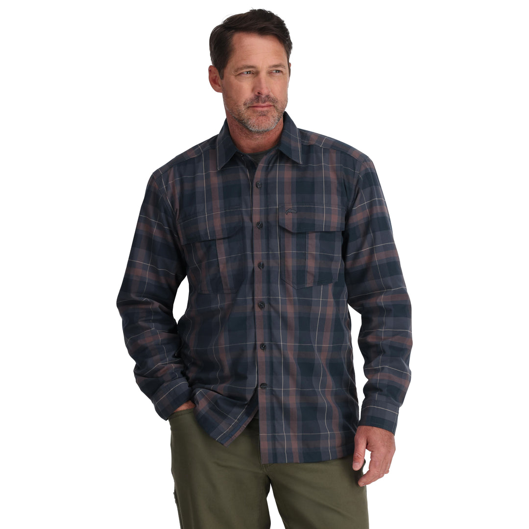 Simms Coldweather LS Shirt Selvedge Logan Plaid Image 03