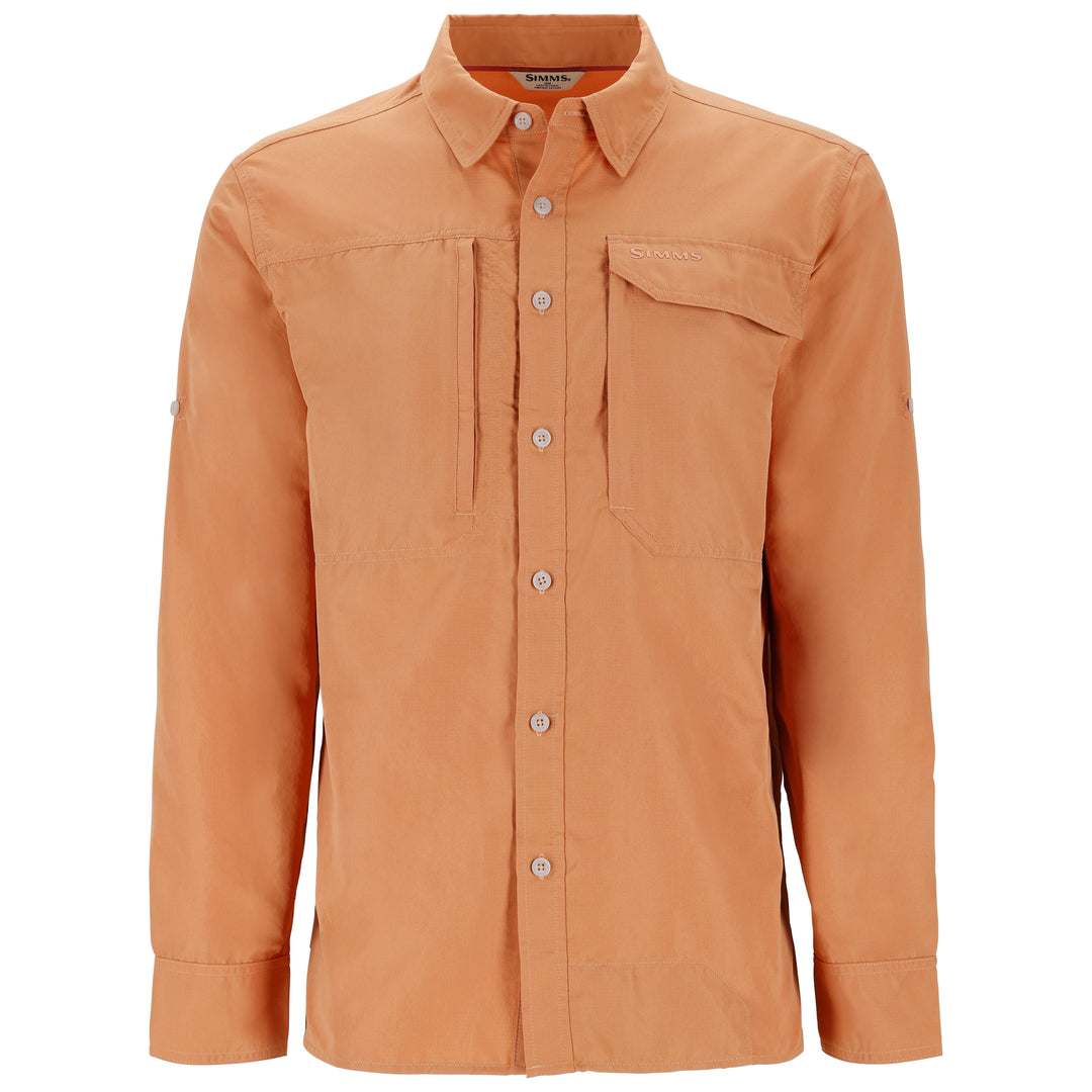 Simms Men's Guide Shirt Orange Maple Image 01