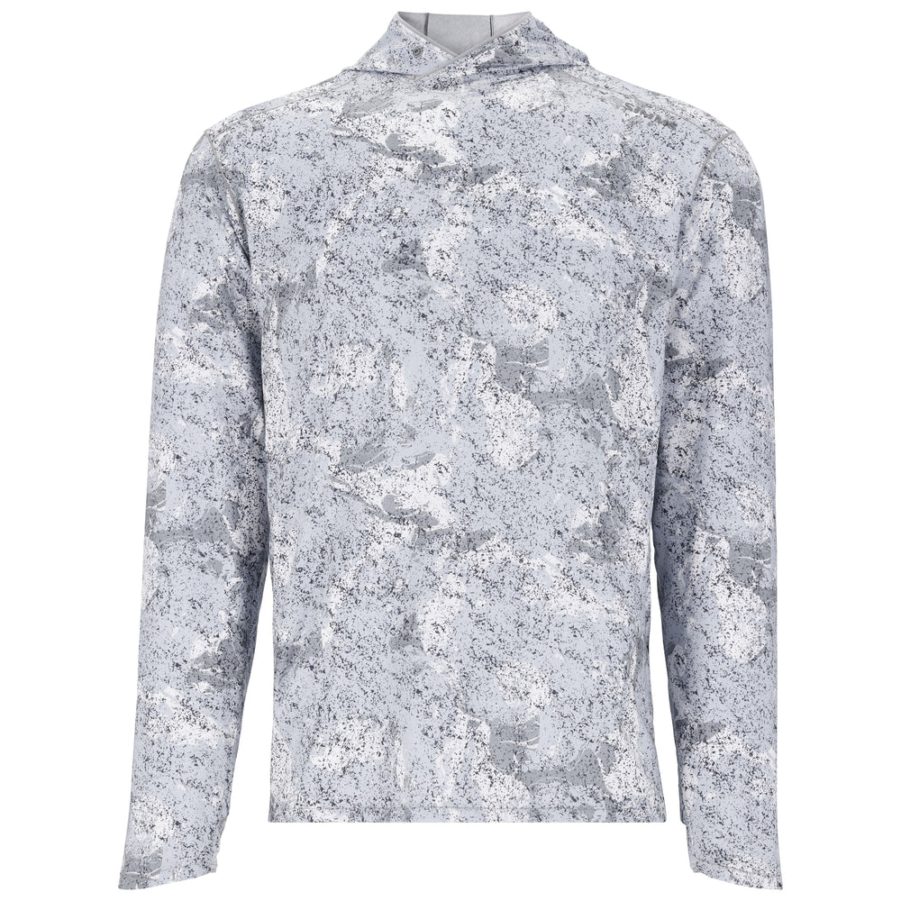 Simms Men's SolarFlex Hoody Back Eddy White Image 01