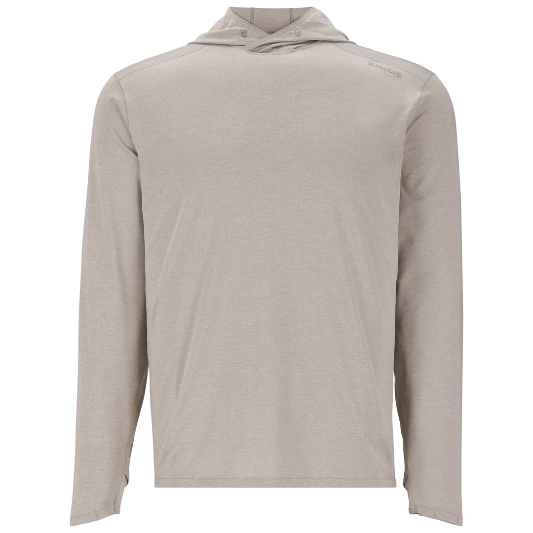 Simms Men's SolarFlex Hoody Dolomite Heather Image 01
