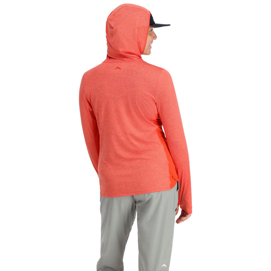 Simms Women's SolarFlex Hoody Watermelon Heather Image 03