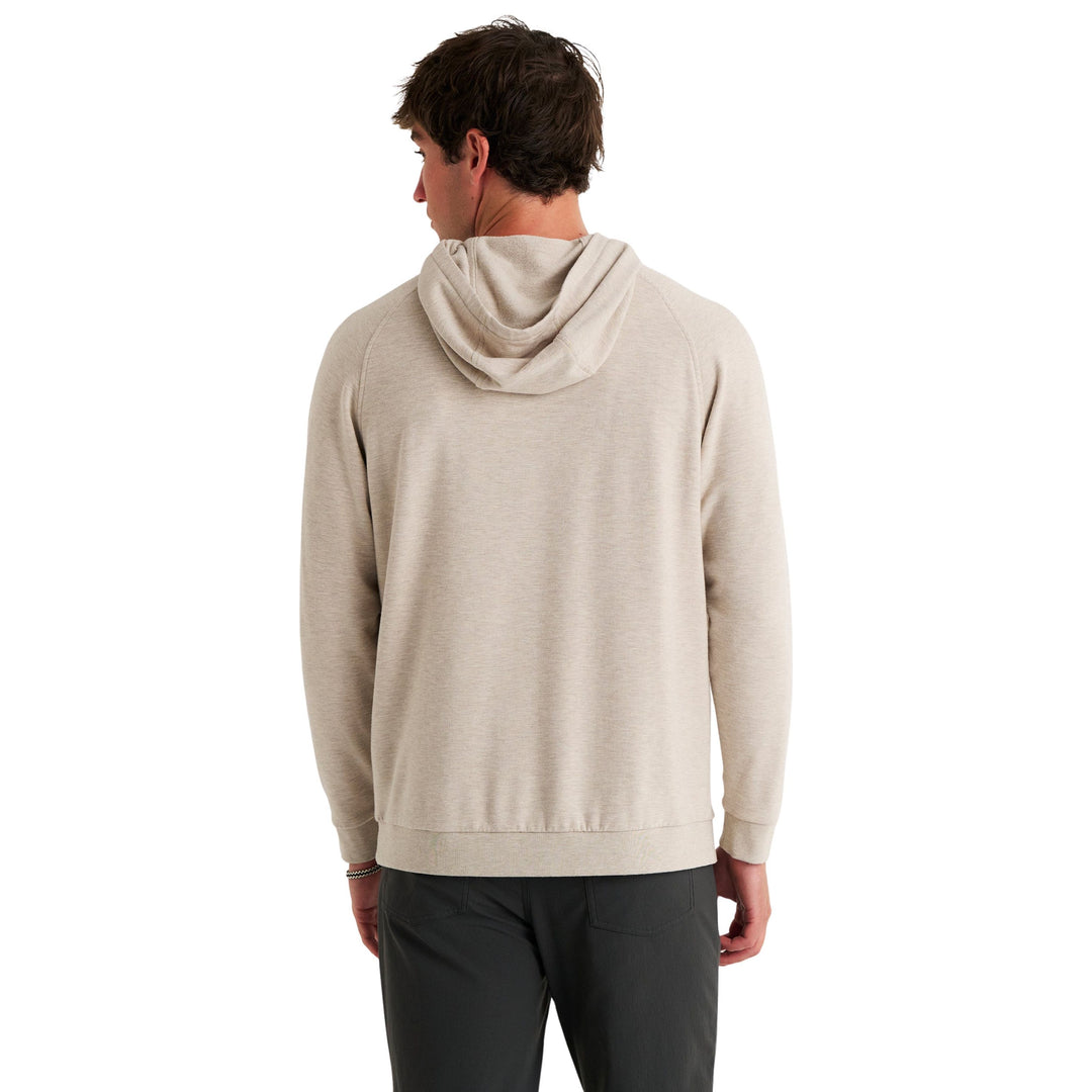 Free Fly Men's Bamboo Lightweight Fleece Hoodie Heather Desert Tan Image 03