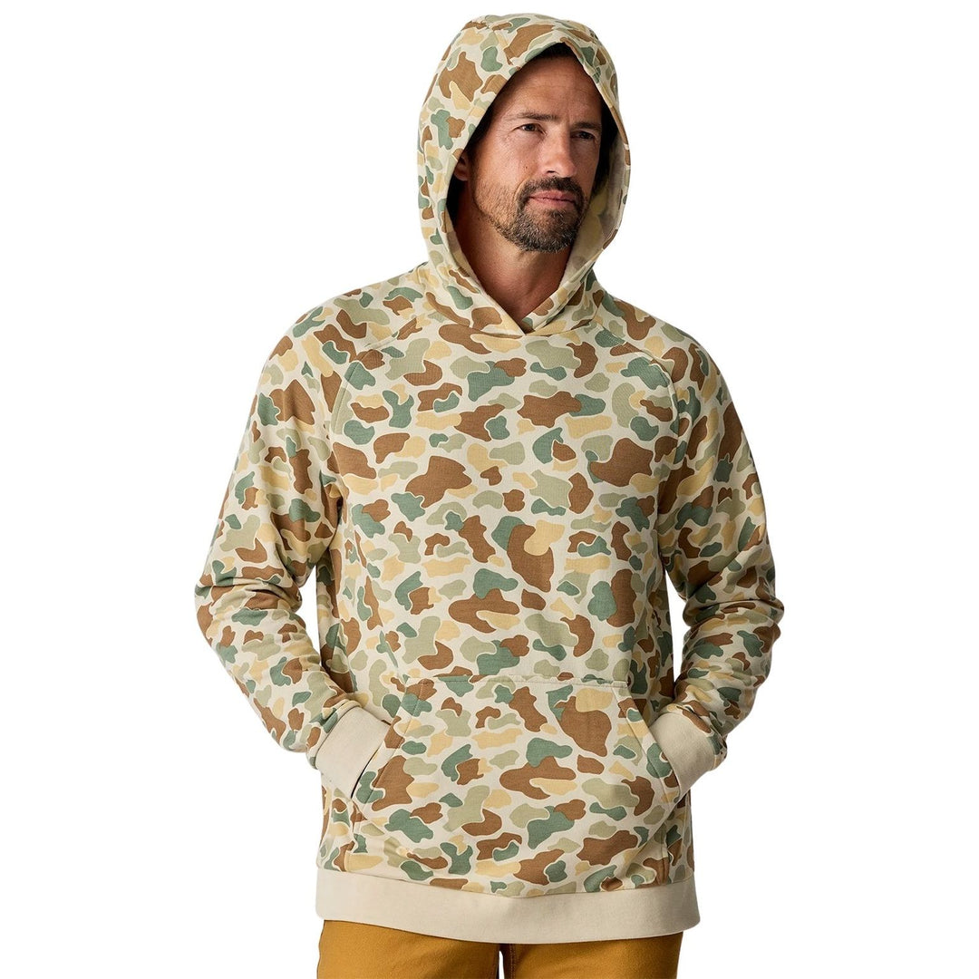 Free Fly Men's Bamboo Lightweight Fleece Hoodie Vintage Camo Image 03