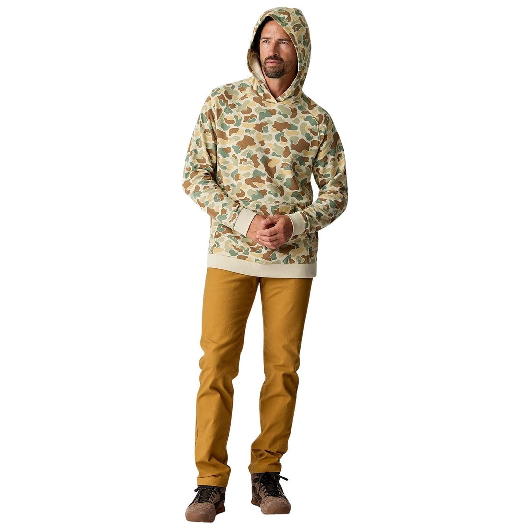 Free Fly Men's Bamboo Lightweight Fleece Hoodie Vintage Camo Image 04